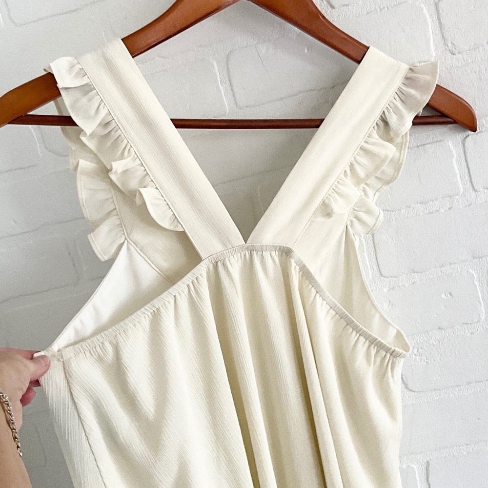J.O.A. White Ruffled Mini Dress - Picture 8 of 11